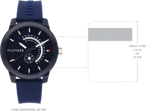 Vista 4 de Tommy Hilfiger Reloj de goma azul-1791482 Azul Patchwork