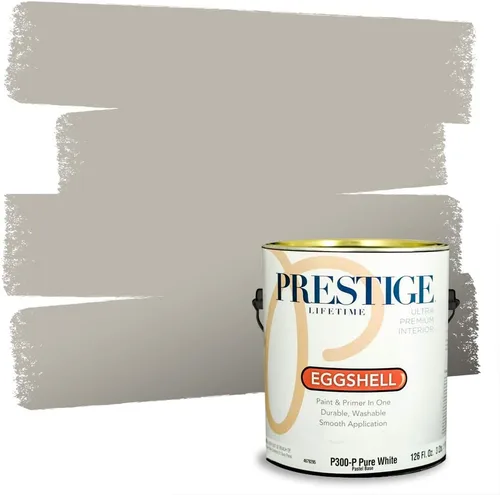 Vista 63 de PRESTIGE Pinturas Pintura Exterior e Imprimación en Uno, 1 Galón, Mate, Combinación Comparable de Sherwin Williams* Black Magic* SW6991-PCM