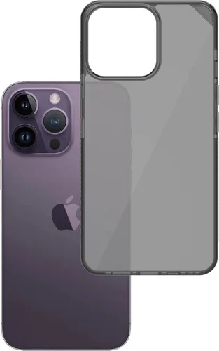 Vista 12 de Armor Funda Signature para iPhone 14 Pro (transparente con cinta gris)