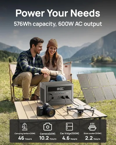 Vista 2 de DARAN Cubus600L Estación Eléctrica Portátil 576Wh Batería De Respaldo De