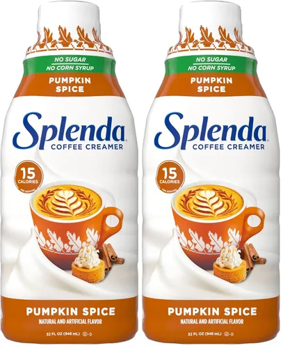 Vista 13 de SPLENDA Crema de café de vainilla francesa baja en calorías, sin azúcar, botella de 8 onzas líquidas