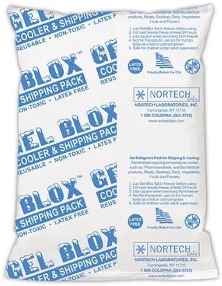 Vista 2 de Blox – Shipping fría de Gel, 24 oz: 6" x 9" – 4/caso