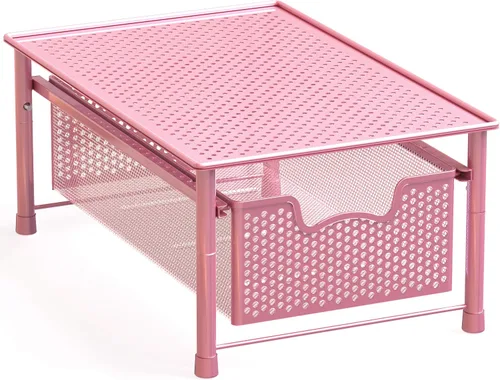 Vista 15 de Simple Houseware - Organizador con cajones de cesta apilables para gabinete, bronce