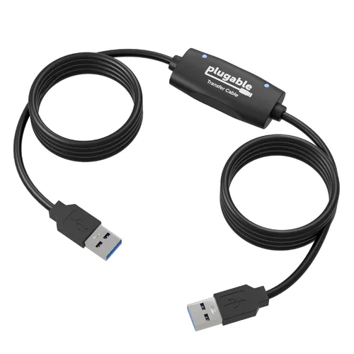 Vista 6 de Plugable Cable de transferencia USB 3.0 para PC con Windows - Transferencia de datos de alta velocidad, sincronización fácil de archivos de PC a PC