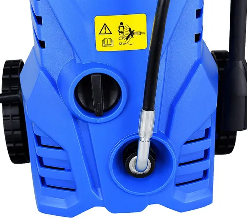 Vista 4 de Happygrill Lavadora a presión eléctrica, 2030PSI 1.6GPM máquina pulverizadora de alta presión con manguera de 16.5 pies, cepillo de lavado, botella