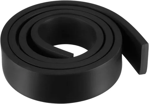 Vista 69 de uxcell Tira de sello de goma rectangular maciza, 0.197 in de ancho, 0.118 in de grosor, 3.3 ft de largo, color negro