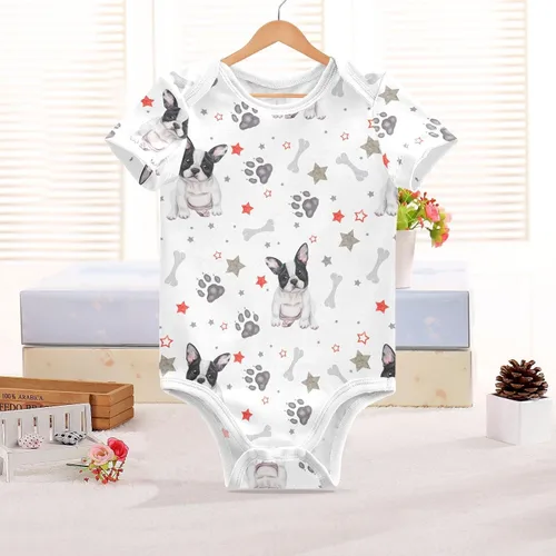 Vista 5 de Ollabaky Body unisex de algodón de manga corta para bebés de 0 a 24 meses