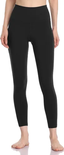Vista 3 de Colorfulkoala - Pantalones de yoga de cintura alta para mujer 78 de longitud con bolsillos
