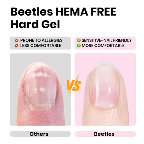 Vista 29 de Beetles Kit de Gel Duro para Uñas Clásico Neutro 3 Colores 9 en 1 Extensión de Uñas Esculpido de Alta Dureza para Profesionales de Salón Gel