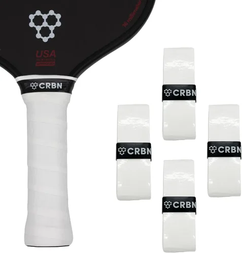 Vista 17 de CRBN Pickleball - Overgrips Drytec™ - Cinta adhesiva para pala de pickleball - Absorbe el impacto y la humedad - Pack de 4