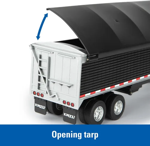 Vista 3 de ERTL 1/32 Freightliner 122SD Semi con remolque de grano 47361