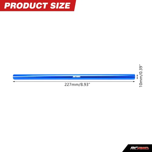 Vista 2 de RCAWD Aleación de aluminio 227Mm eje de transmisión central para 1-10 Arrma 4s Kraton Azul Oscuro