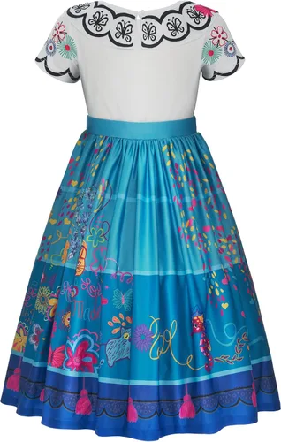 Vista 2 de Bigll Vestido de Encanto Mirabel para niñas, disfraz de Isabella para cosplay, Halloween con accesorios