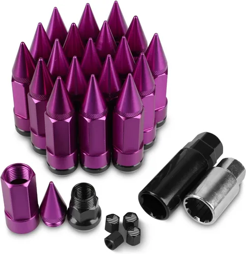 Vista 10 de 20 tuercas antirrobo M12x1.5, repuesto para fusión 2006-2019, enfoque 2012-2019, rueda de escape 2001-2019 (negro) Repuesto para 2006-2019 Fusion