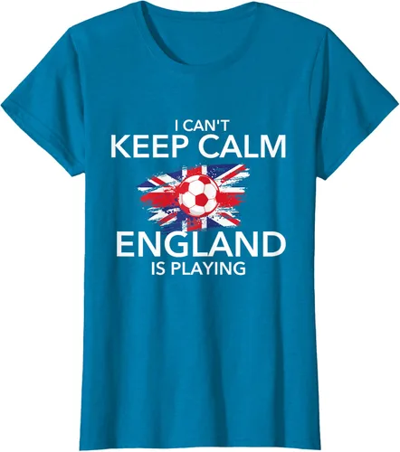 Vista 75 de I Can't Keep Calm England Is Playing - Camiseta para amantes del fútbol, Negro