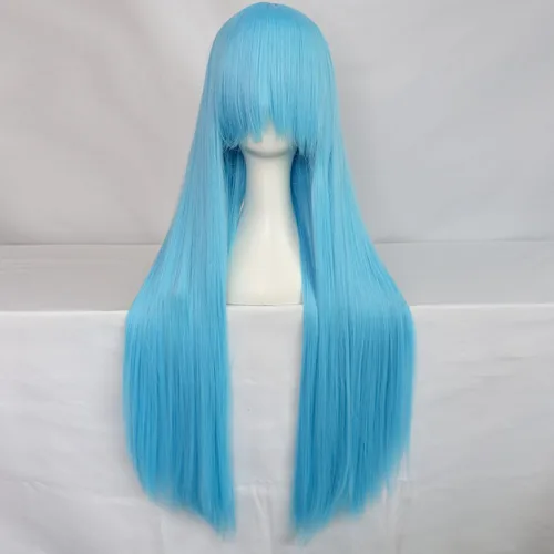 Vista 55 de anogol Vocaloid 32" 80 cm de largo recto de Cosplay peluca Pelucas Para Fiestas Halloween, Anaranjado