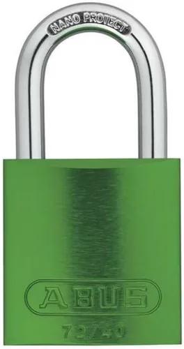 Vista 8 de Candado de bloqueo, con llave diferente, aluminio, marrón, 1 pulgada de altura del grillete, 1 1/2 pulgadas de ancho del cuerpo - 1 unidad