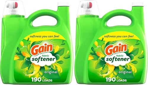 Vista 13 de Gain Suavizante líquido para ropa, aroma original, 35 fl oz líq., 48 lavados, Toque suave - suavidad que puedes sentir