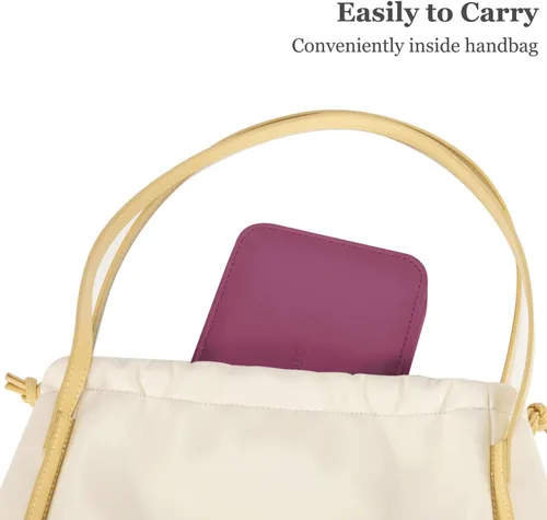 Vista 7 de LANDICI - Caja de joyería pequeña para mujeres y niñas, estuche organizador de joyería de viaje de cuero PU, soporte portátil para almacenamiento