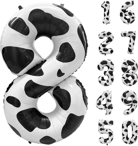 Vista 120 de Globos gigantes de helio de aluminio de 40 pulgadas, color negro, globos digitales grandes del número 0 para decoración de fiesta de cumpleaños
