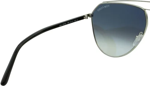 Vista 8 de Tom Ford Binx FT-0681-16B - Lentes de sol color plateado aviador gris gradiente 2N