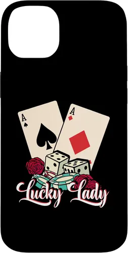 Vista 15 de Lucky Lady Poker Player Gambling Casino Gambler Case for iPhone 16