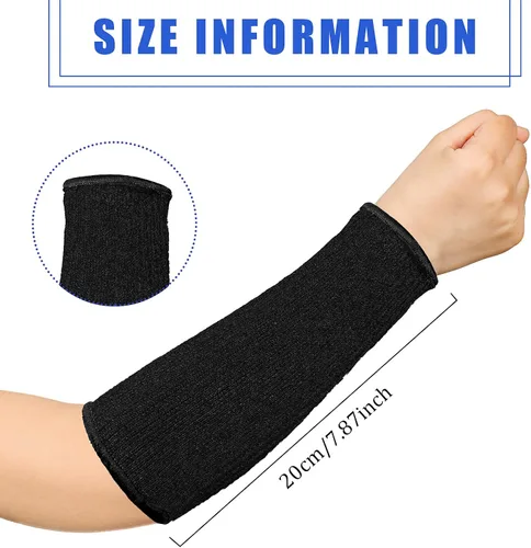 Vista 4 de Geyoga 2 pares de mangas resistentes a los cortes, manga protectora de brazo de nivel 5 para piel fina y moretones, jardinería para hombres
