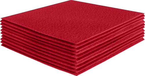 Vista 233 de FabricLA Hojas de fieltro acrílico para manualidades, cuadrados de fieltro precortados suaves de 4 x 4 pulgadas (3.9 in x 3.9 in), utiliza hojas