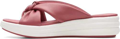 Vista 7 de Clarks Sandalia de cuña Drift Ave unisex para adultos, Rosa empolvada sintética