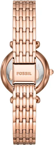 Vista 3 de Fossil Carlie Mini Reloj casual de cuarzo de acero inoxidable para mujer