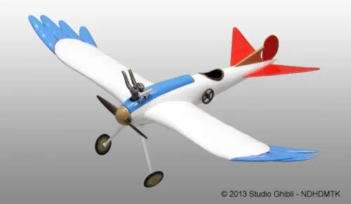 Vista 3 de Fine Molds The Wind Rises: Kit de modelo de avión tipo pájaro de Jiro (escala 1:48)