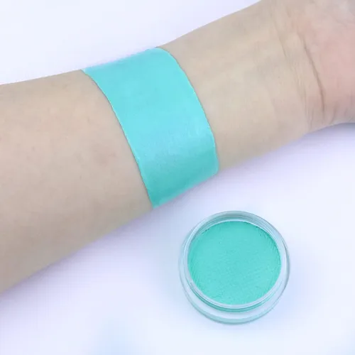 Vista 2 de Mysense Pintura facial con luz negra UV, pintura corporal fluorescente neón, delineador de ojos activado por agua, maquillaje a base de agua que