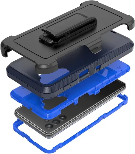 Vista 8 de TENCO Funda compatible con Samsung Galaxy A32 5G, con protectores de pantalla, resistente, a prueba de golpes, protección de cuerpo completo, funda