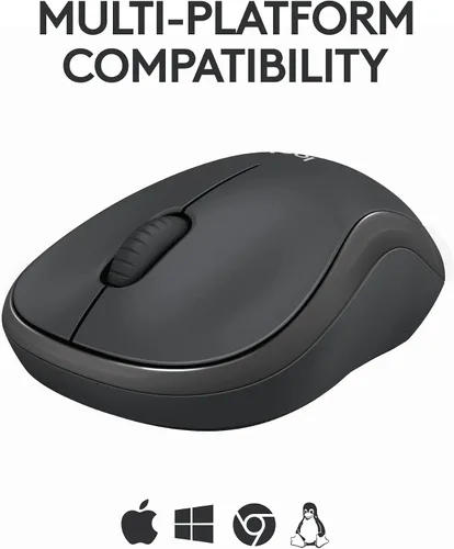 Vista 6 de Logitech M240 - Ratón Bluetooth silencioso, inalámbrico, compacto, portátil, seguimiento suave, batería de 18 meses, para Windows, macOS, ChromeOS