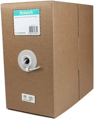 Vista 3 de StarTech.com Cable Ethernet Cat 5e a granel, 1,000.0 ft, sólido, clasificación CMR, negro, cumple con la TAA Cable, 304, 24AWG bare copper