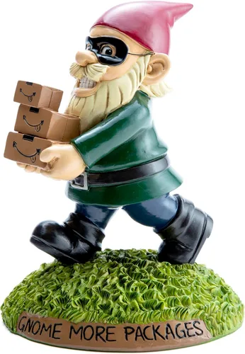 Vista 2 de BigMouth Inc - Estatua de gnomo de jardín pirata para porche, divertida figura para césped y patio al aire libre, decoración de escultura de regalo