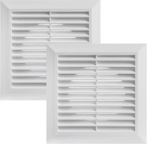 Vista 12 de Vent Systems Cubierta de ventilación negra de 4 pulgadas, cubierta de ventilación de plástico duradero con cuello de montaje y pantalla de malla