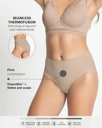 Vista 5 de Leonisa Faja de compresión invisible - Ropa interior con control de abdomen para mujer