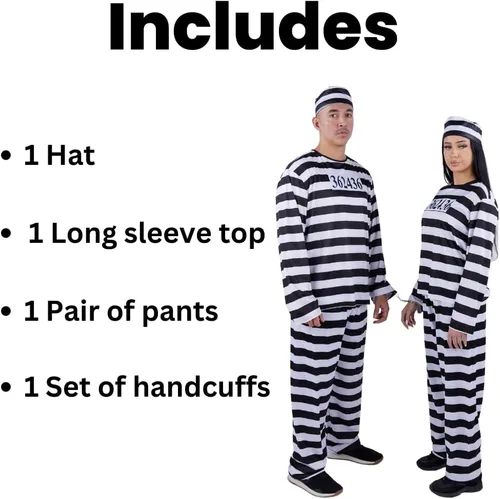 Vista 6 de Party Expert Disfraz de Jailbird