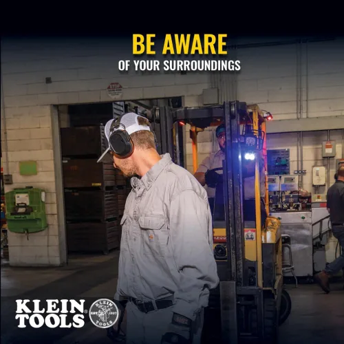 Vista 6 de KLEIN TOOLS AESEM1S Smart Sense - Orejeras electrónicas de protección auditiva de seguridad con Bluetooth y conciencia de la situación, NRR 23dB, 25