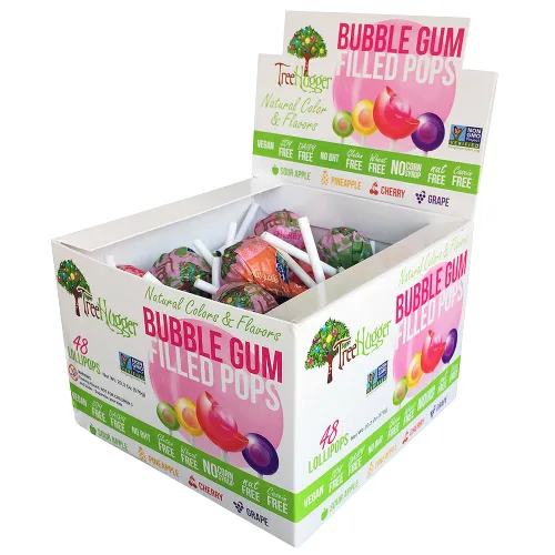 Vista 2 de Tree Hugger Caja de exhibición de burbujas con relleno de chicle, ideal para una gran diversión, 48