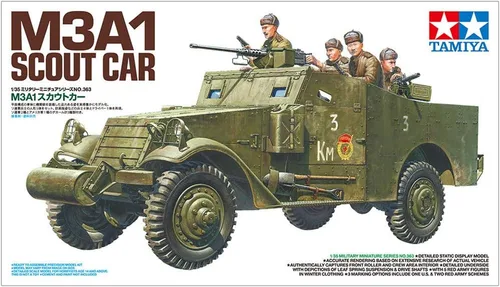 Vista 7 de Tamiya 35363 1/35 M3A1 Scout Car Kit de modelo de plástico