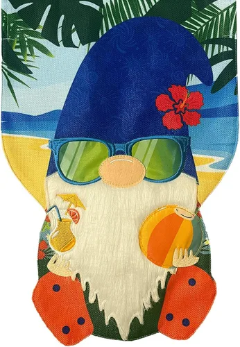 Vista 5 de Briarwood Lane Bandera de jardín de 12 x 18 para playa al aire libre, verano, bandera de jardín para exteriores