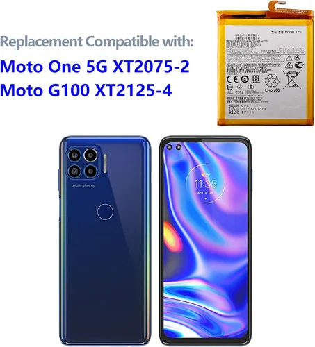Vista 4 de Nueva batería recargable LZ50 compatible con Moto One 5G XT2075-2 Moto G100 XT2125-4 con herramientas