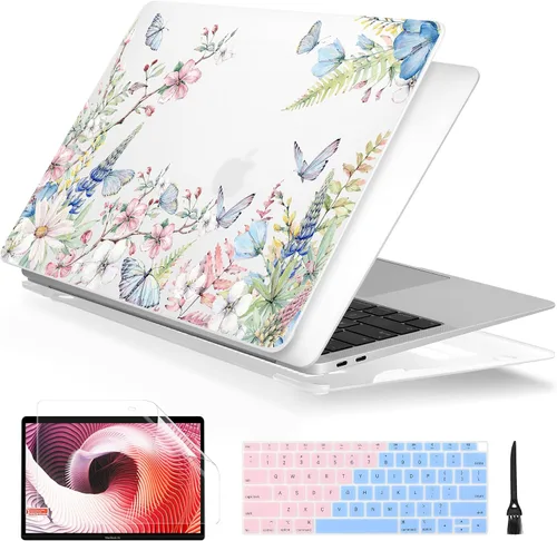 Vista 9 de Batianda Funda personalizable para MacBook Air M1 de 13 pulgadas modelo A2337 A2179 A1932 versión 2021 2020 2019, carcasa rígida pintada en 3D