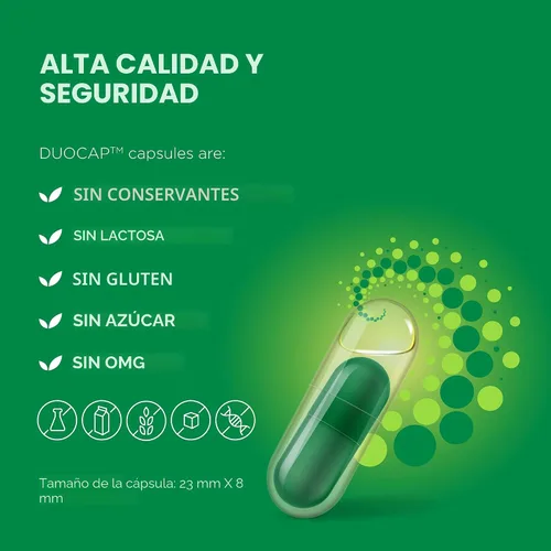 Vista 9 de ProCombo - El simbiótico inteligente con entrega dirigida de las buenas bacterias. Fórmula de cápsula doble y líquido para resultados rápidos. 1
