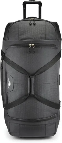 Vista 8 de High Sierra Fairlead - Bolsa de viaje portátil de poliéster de 34 pulgadas con ruedas y mango telescópico empotrado, color grisazul, Mercury Negro