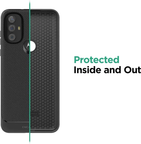Vista 8 de ENCASED Funda Thin Armor para Moto G Power 2022 Funda de agarre delgada, negro mate (Motorola G-Power 2022)