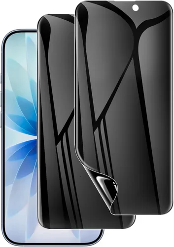 Vista 9 de LYWHL Paquete de 3 protectores de pantalla de privacidad para iPhone 12 Pro Max, protector de pantalla privada antiespía de vidrio templado para 12