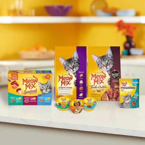 Vista 6 de Meow Mix Original Choice - Alimento seco para gatos, 18 onzas (paquete de 6)